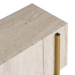 Έπιπλο τηλεόρασης Nexus Megapap χρώμα travertine - χρυσό 180x30x45,5εκ. - Image 5