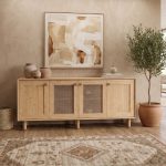 Μπουφές Bohemian Megapap χρώμα φυσικό οξιάς 180x40x75εκ. - Image 2