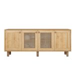 Μπουφές Bohemian Megapap χρώμα φυσικό οξιάς 180x40x75εκ. - Image 4