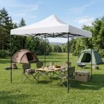 Κιόσκι - Gazebo Bari Megapap πτυσσόμενο μεταλλικός σκελετός - αδιάβροχο ύφασμα χρώμα λευκό 3x3x3,10m. - Image 3