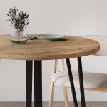 Τραπέζι Xana Megapap χρώμα sepet oak Ø90x77,5εκ. - Image 2
