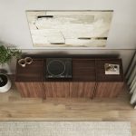 Μπουφές Dorma Megapap χρώμα καρυδί milano 180x45x80,2εκ. - Image 4