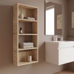 Ραφιέρα τοίχου Rafina Megapap χρώμα sapphire oak 40x15x90εκ.