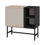 Μπουφές Mona Megapap χρώμα sandstone - black wood 81x40x80εκ. - Image 6