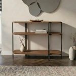 Κονσόλα Notus Megapap χρώμα καρυδί Ud 92x34,5x75εκ. - Image 2