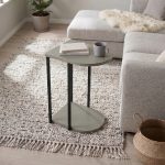 Τραπεζάκι βοηθητικό Roya Megapap χρώμα ash green 41,5x32x56εκ.