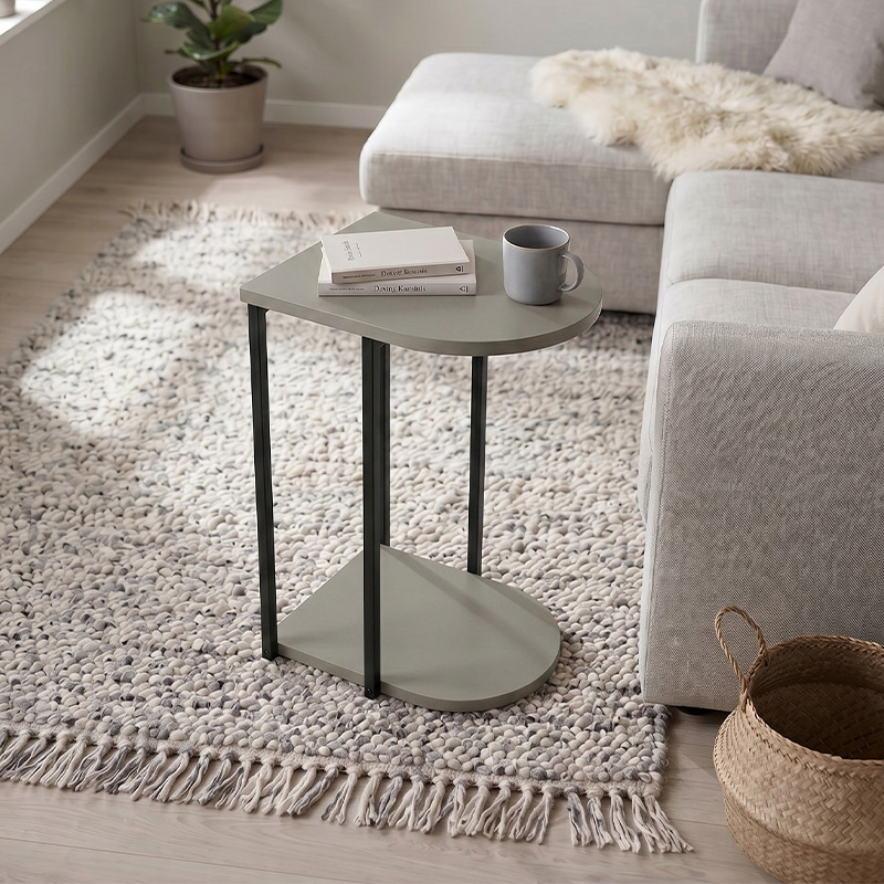 GP037-03123-0 Τραπεζάκι βοηθητικό Roya Megapap χρώμα ash green 41,5x32x56εκ. - Image 1