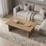 Τραπεζάκι σαλονιού Loana Megapap χρώμα καρυδί Ud 120x70x40εκ. - Image 4