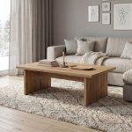 Τραπεζάκι σαλονιού Loana Megapap χρώμα καρυδί Ud 120x70x40εκ. - Image 5