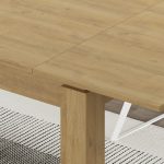Τραπέζι Tolmen Megapap επεκτεινόμενο χρώμα sapphire oak 120/170x80x75εκ. - Image 4