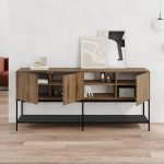 Μπουφές Amira Megapap χρώμα καρυδί Ud - black wood 180x40x80εκ. - Image 2