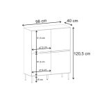 Μπουφές Arch Megapap χρώμα sandstone 98x40x120,5εκ. - Image 9