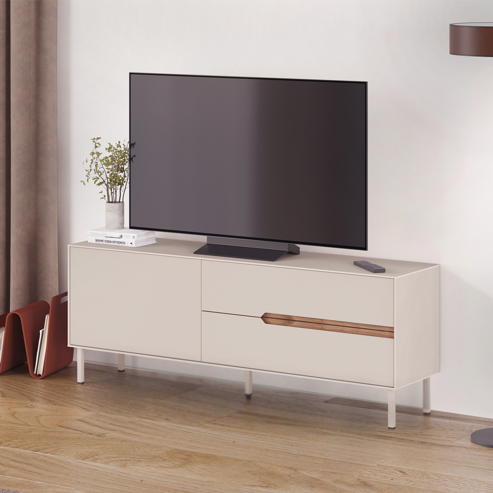 GP037-03251-0 Έπιπλο τηλεόρασης Arch Megapap χρώμα sandstone 150x35x56,5εκ. - Image 1
