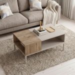 Τραπεζάκι σαλονιού Cailin Megapap χρώμα sandstone - sepet oak 90x56x40,6εκ. - Image 2