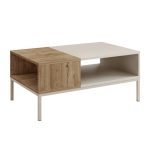 Τραπεζάκι σαλονιού Cailin Megapap χρώμα sandstone - sepet oak 90x56x40,6εκ. - Image 4