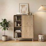 Μπουφές Colia Megapap χρώμα sepet oak 85x44x120,4εκ. - Image 2