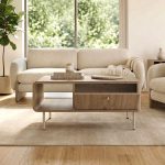Τραπεζάκι σαλονιού Colia Megapap χρώμα sepet oak 90x60x40,4εκ. - Image 2