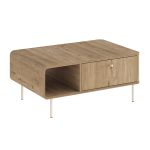 Τραπεζάκι σαλονιού Colia Megapap χρώμα sepet oak 90x60x40,4εκ. - Image 6