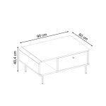 Τραπεζάκι σαλονιού Colia Megapap χρώμα sepet oak 90x60x40,4εκ. - Image 7