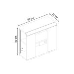 Τραπεζάκι βοηθητικό Colia Megapap χρώμα sepet oak 58x25x50εκ. - Image 11
