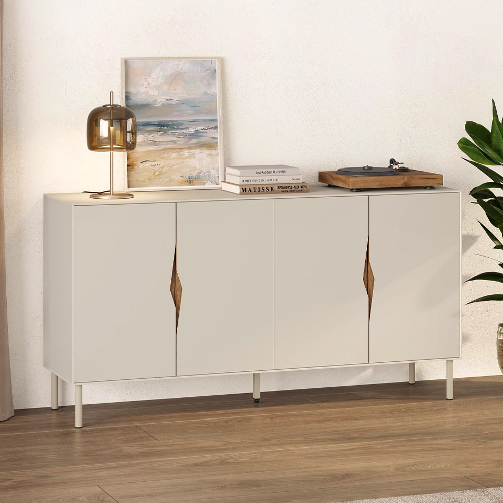 GP037-03411-0 Μπουφές Marquise Megapap χρώμα sandstone 150x40x78,5εκ. - Image 1