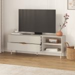 Έπιπλο τηλεόρασης Marquise Megapap χρώμα sandstone 150x35x56εκ. - Image 2