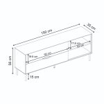 Έπιπλο τηλεόρασης Marquise Megapap χρώμα sandstone 150x35x56εκ. - Image 7