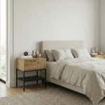 Κομοδίνο Melis Megapap χρώμα καρυδί Ud 45x35x56,4εκ. - Image 5