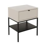 Κομοδίνο Melis Megapap χρώμα sandstone 45x35x56,4εκ. - Image 5