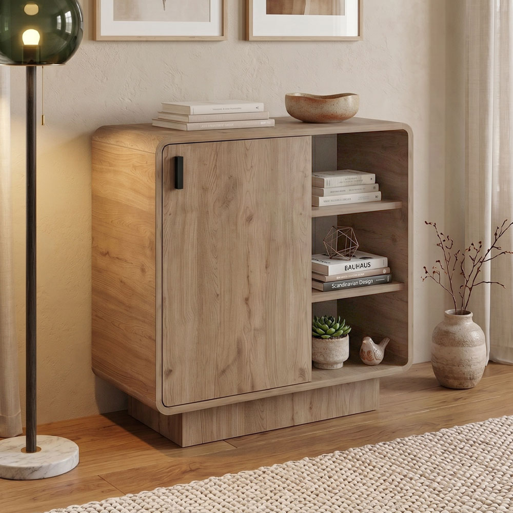 GP037-03491-0 Μπουφές Rovel Megapap χρώμα sepet oak 80,3x39x80,4εκ. - Image 1