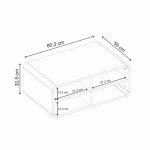 Τραπεζάκι σαλονιού Rovel Megapap χρώμα sepet oak 80,3x50x32,5εκ. - Image 7