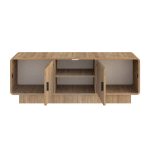 Έπιπλο τηλεόρασης Rovel Megapap χρώμα sepet oak 140,3x39x50εκ. - Image 5