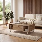 Τραπεζάκι σαλονιού Doro Megapap χρώμα sepet oak 100x60x34,6εκ. - Image 5