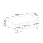 Τραπεζάκι σαλονιού Doro Megapap χρώμα sepet oak 100x60x34,6εκ. - Image 8
