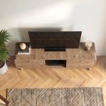 Έπιπλο τηλεόρασης Doro Megapap χρώμα sepet oak 150x34x41εκ. - Image 4