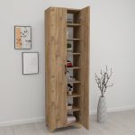 Ντουλάπα - Παπουτσοθήκη Lilly Megapap χρώμα pine oak 49x32x178εκ. - Image 3