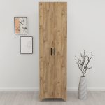 Ντουλάπα - Παπουτσοθήκη Lilly Megapap χρώμα pine oak 49x32x178εκ. - Image 5