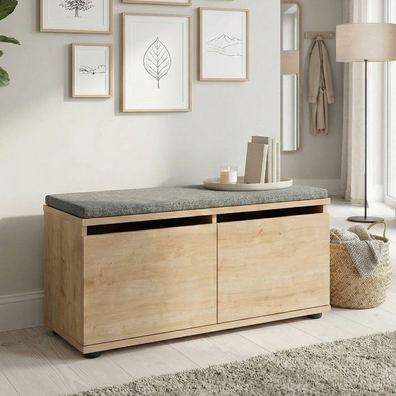 GP041-00504-0 Παπουτσοθήκη Twain Megapap 8 ζευγών χρώμα sapphire oak 80x35x42εκ. - Image 1