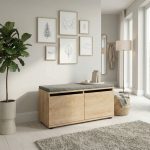 Παπουτσοθήκη Twain Megapap 8 ζευγών χρώμα sapphire oak 80x35x42εκ. - Image 3