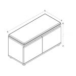 Παπουτσοθήκη Twain Megapap 8 ζευγών χρώμα sapphire oak 80x35x42εκ. - Image 5