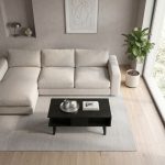 Τραπεζάκι σαλονιού Andros Megapap χρώμα sencron black 90x54x39,6εκ. - Image 3