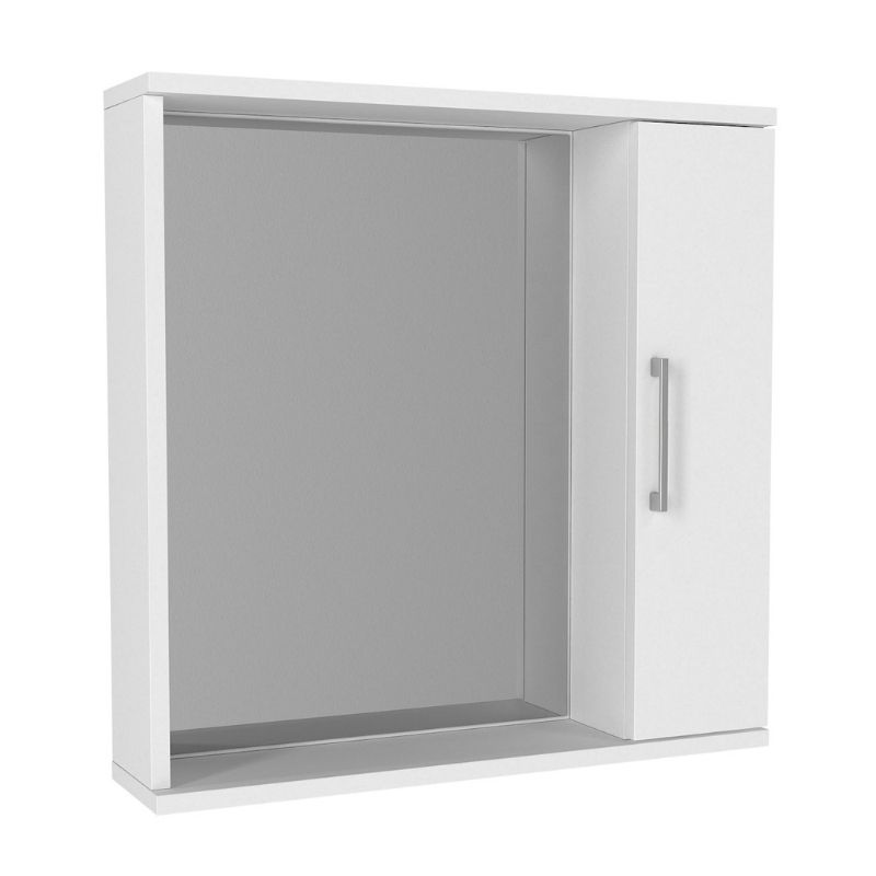 GP042-02721-0 Καθρέπτης μπάνιου Deal Μegapap χρώμα λευκό 65x15,3x65εκ. - Image 1