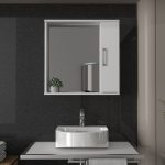 Καθρέπτης μπάνιου Deal Μegapap χρώμα λευκό 65x15,3x65εκ. - Image 5