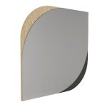 Καθρέπτης τοίχου Lava Μegapap χρώμα rota oak - ανθρακί 70x2,2x70εκ. - Image 4