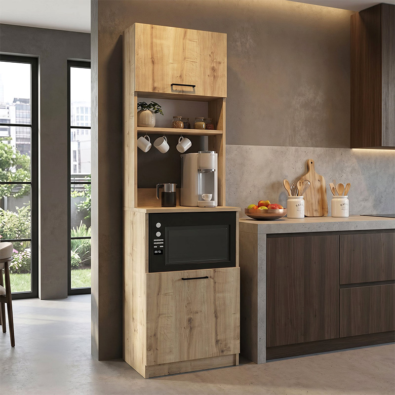 GP042-03322-0 Έπιπλο κουζίνας Tuco 1 Megapap χρώμα sapphire oak 53,8x40x180εκ. - Image 1