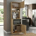 Έπιπλο κουζίνας Tuco 1 Megapap χρώμα sapphire oak 53,8x40x180εκ. - Image 2