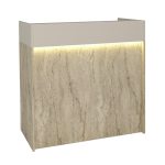 Γραφείο υποδοχής - reception Wilko Megapap με LED χρώμα travertine - sandstone 113,6x42x110εκ. - Image 7