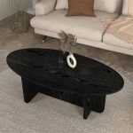 Τραπεζάκι σαλονιού Ravey Megapap χρώμα sencron black 120x60x39,6εκ. - Image 2