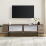 Έπιπλο τηλεόρασης Luxe Megapap χρώμα καρυδί 180x30x50εκ. - Image 4