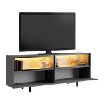 Έπιπλο τηλεόρασης Eco Megapap με Led Rgb χρώμα ανθρακί 180x32x67εκ. - Image 4